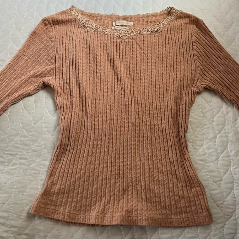 Urban Outfitters Ribbed Long Sleeve Top